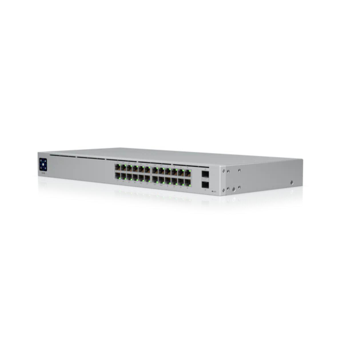 Ubiquiti Ethernet 24 UniFi SPF+ Switch Gigabit Switch USW-24-POE 1U) Port (24 95W UBIQUITI Gigabit Rack
