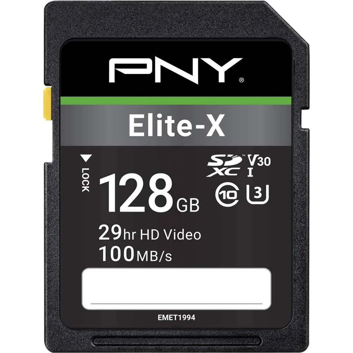 PNY P-SD128U3100EX-GE, Micro-SD, SDXC, Micro-SDXC, MB/s 100 SD 128 Speicherkarte, GB