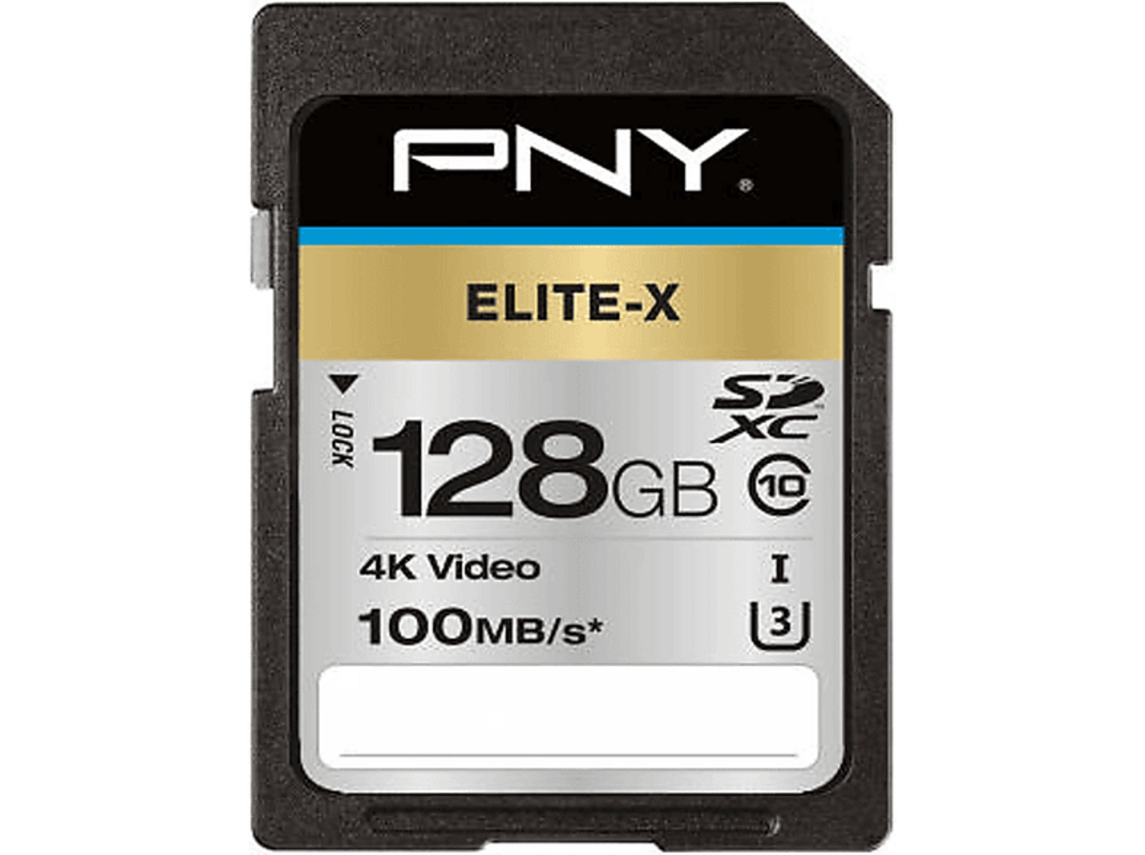 PNY P-SD128U3100EX-GE, Micro-SD, SDXC, Micro-SDXC, MB/s 100 SD 128 Speicherkarte, GB