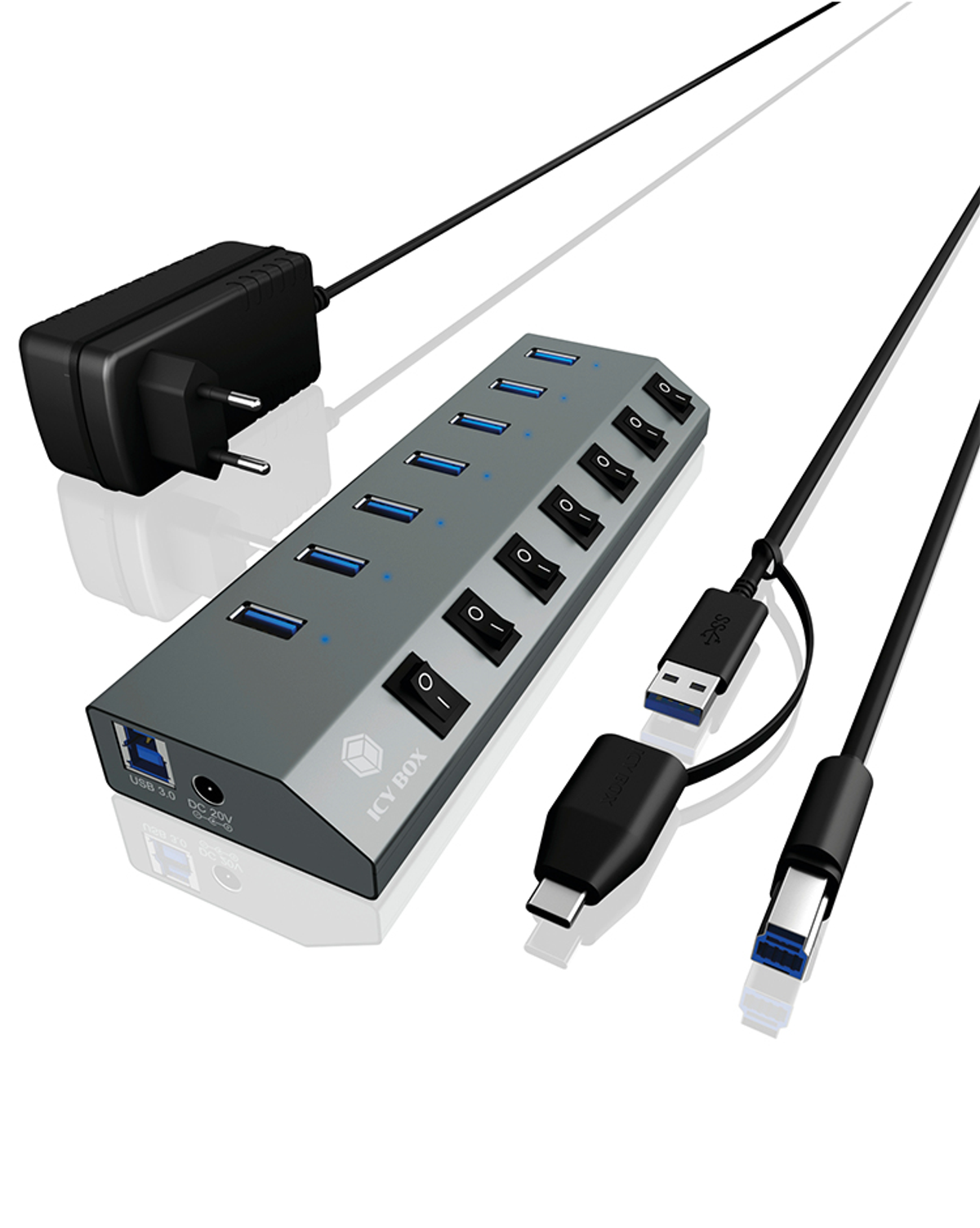 ICY Box IB-AC640-C3 Boîtier Externe de 5,25 Pouces pour lecteurs Blu