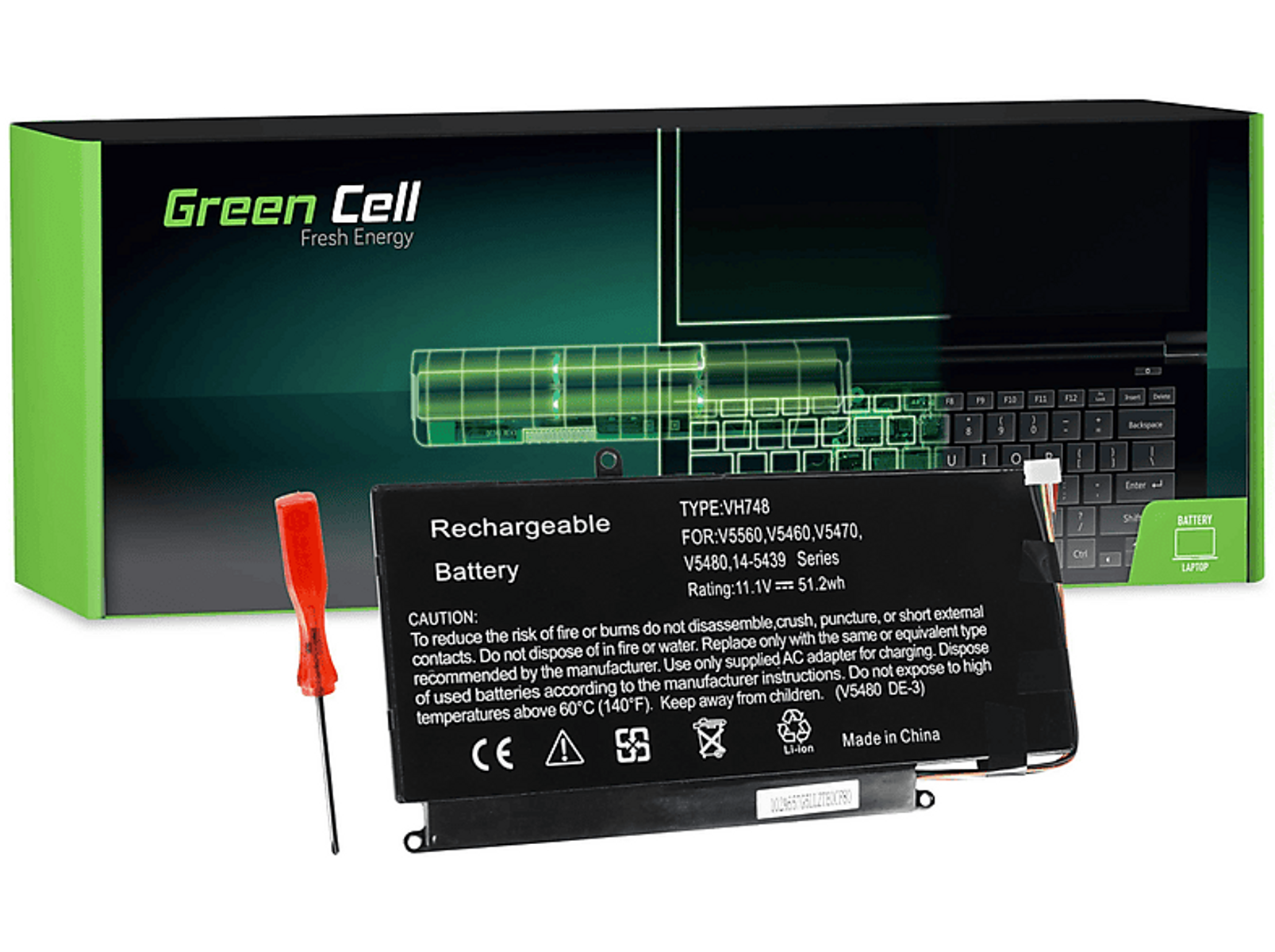 GREEN DE105, Laptopakkus CELL
