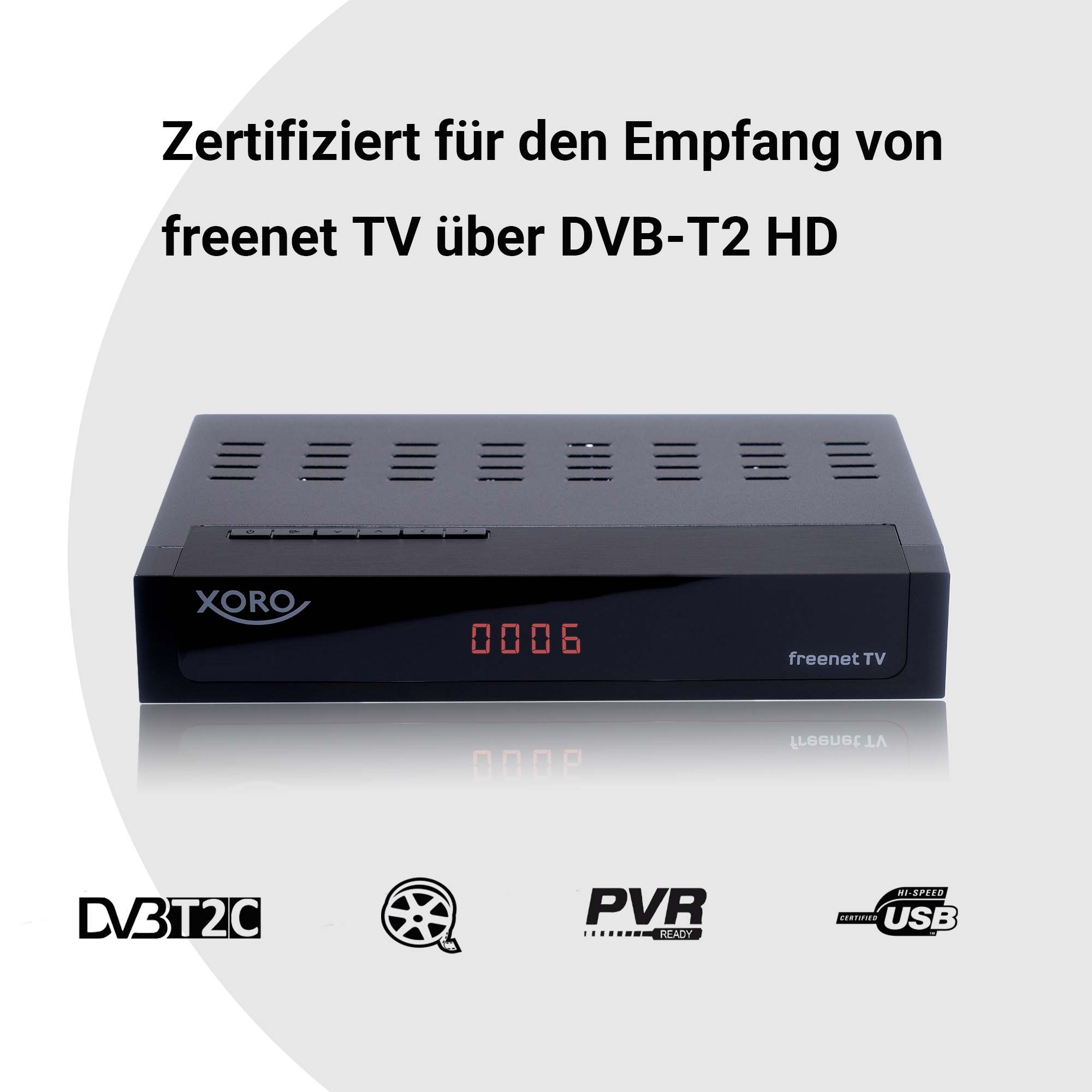 XORO HRT 8770 TWIN DVB-C/DVB-T2 Combo DVB-T/-T2/-C Receiver