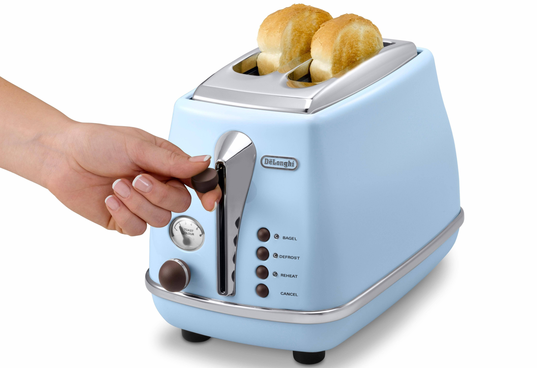 DELONGHI Toaster (900 Watt, und Braun CTOV 2103.AZ Blau Schlitze: 2)