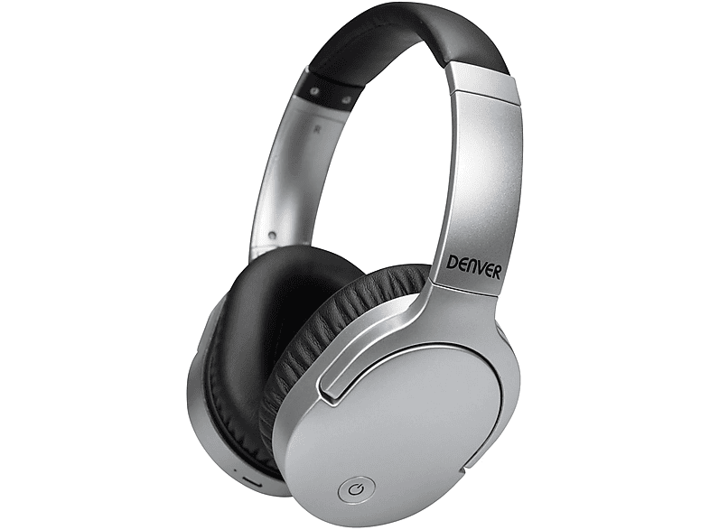 DENVER ELECTRONICS Creme Bluetooth Over-ear BTN207SILVER, Kopfhörer Bluetooth