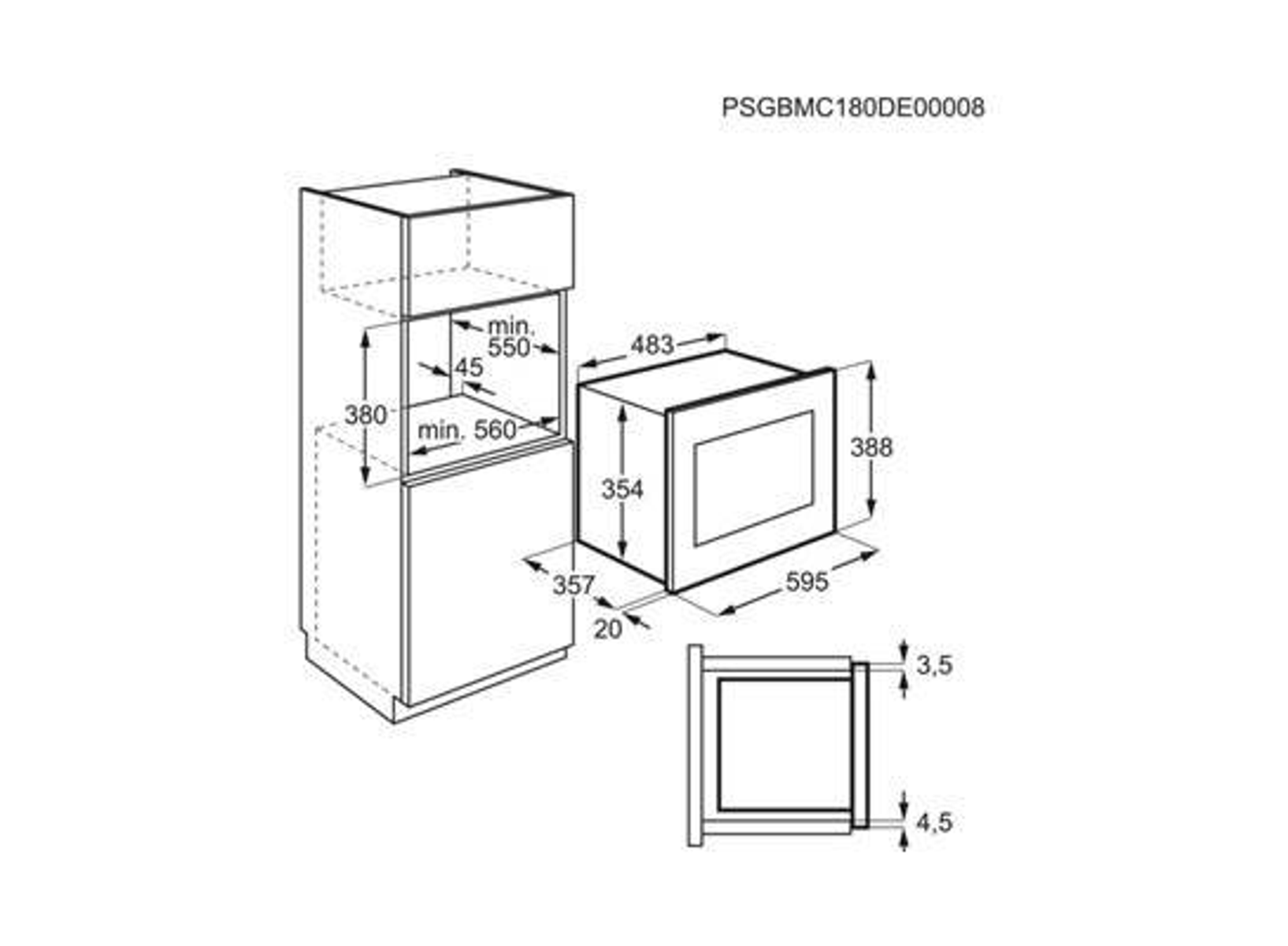 ELECTROLUX EMS4253TEX Mikrowelle (900 Watt)