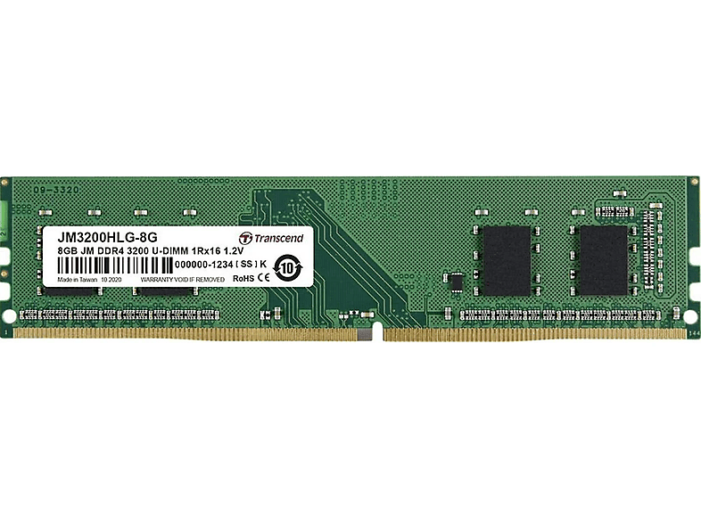 Arbeitsspeicher 8 GB DDR4 TRANSCEND JM3200H8G