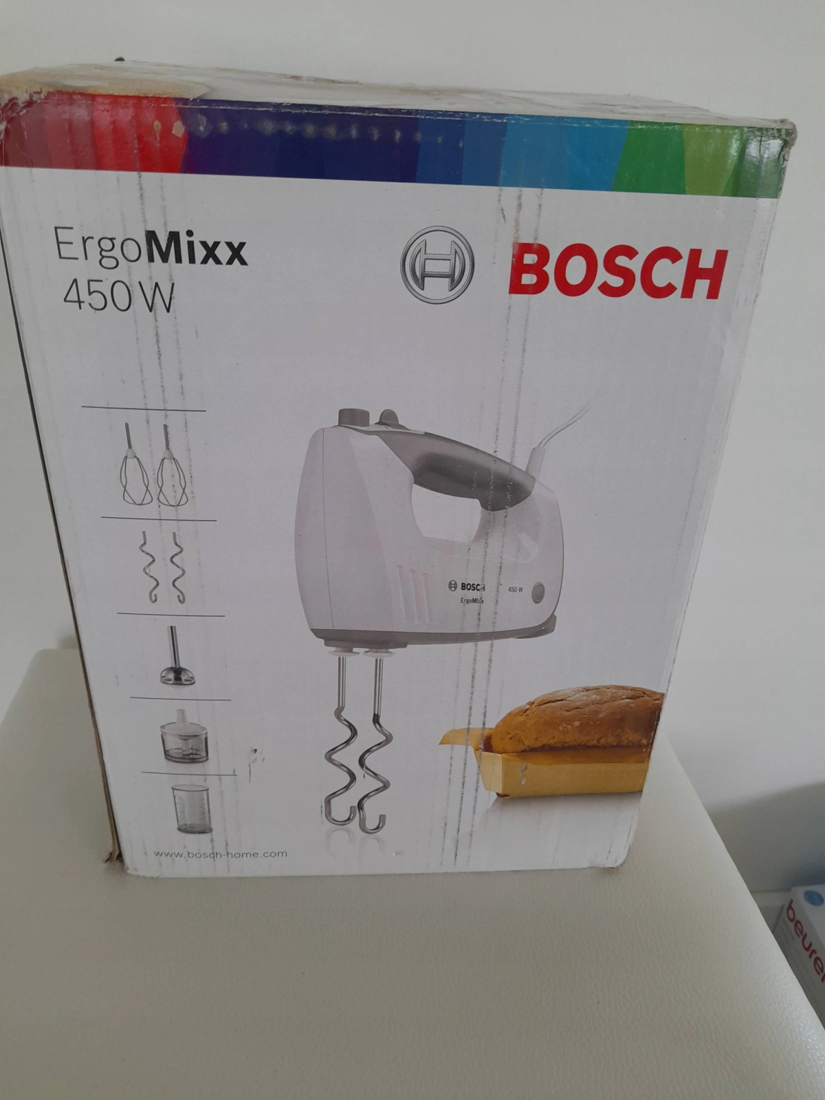 BOSCH HAUSGERÄTE MFQ36480 Stabmixer Weiß (450 Watt)
