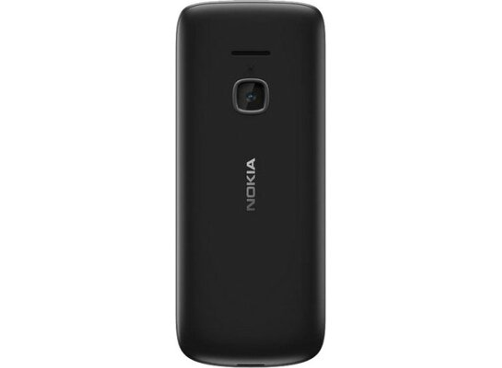 Tył czarnego telefonu komórkowego Nokia. Widoczna kamera i logo Nokia.