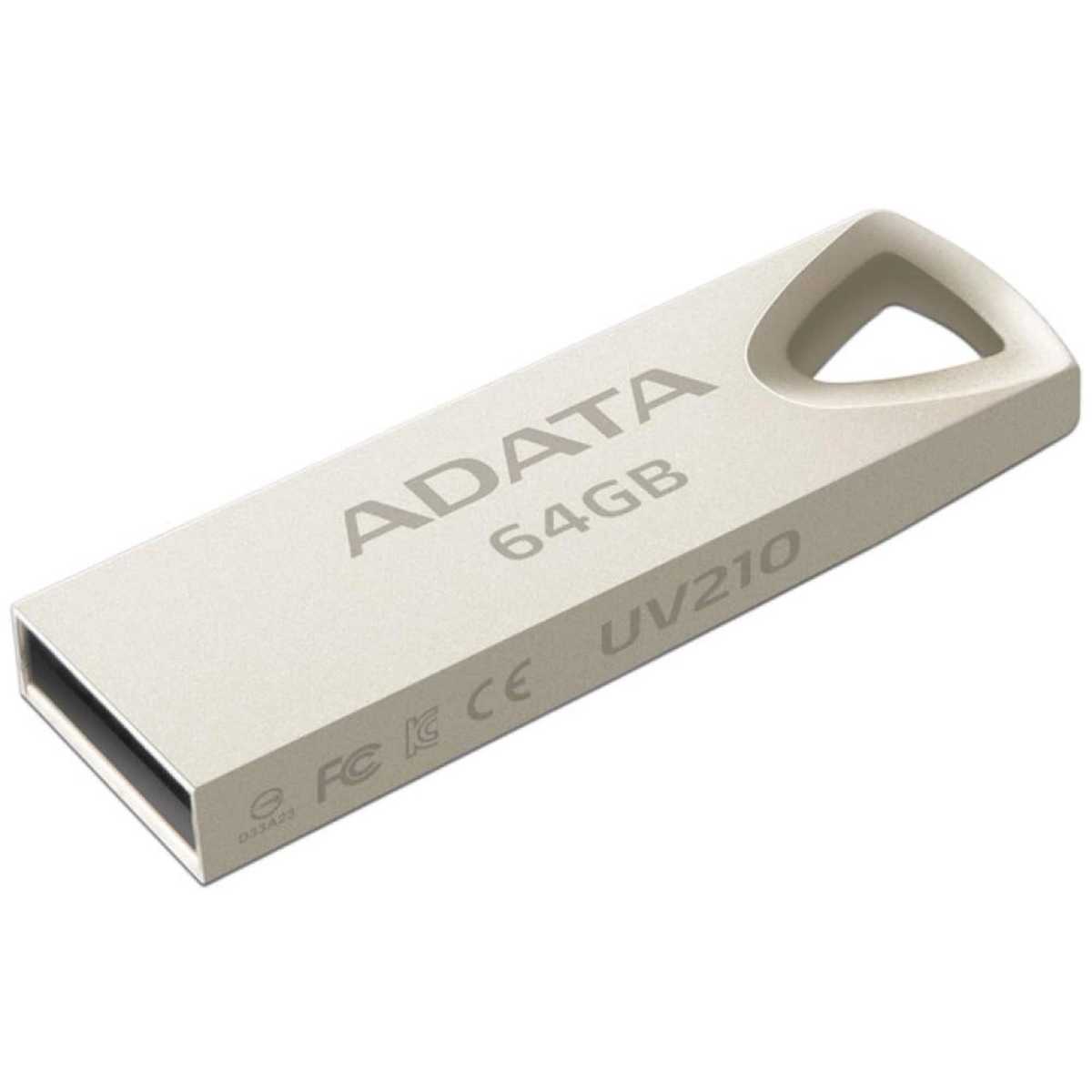 A-DATA (Creme, USB-Flash-Laufwerk UV210 GB) 64 TECHNOLOGY