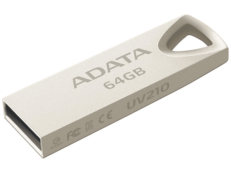(Creme, TECHNOLOGY 64 A-DATA UV210 GB) USB-Flash-Laufwerk