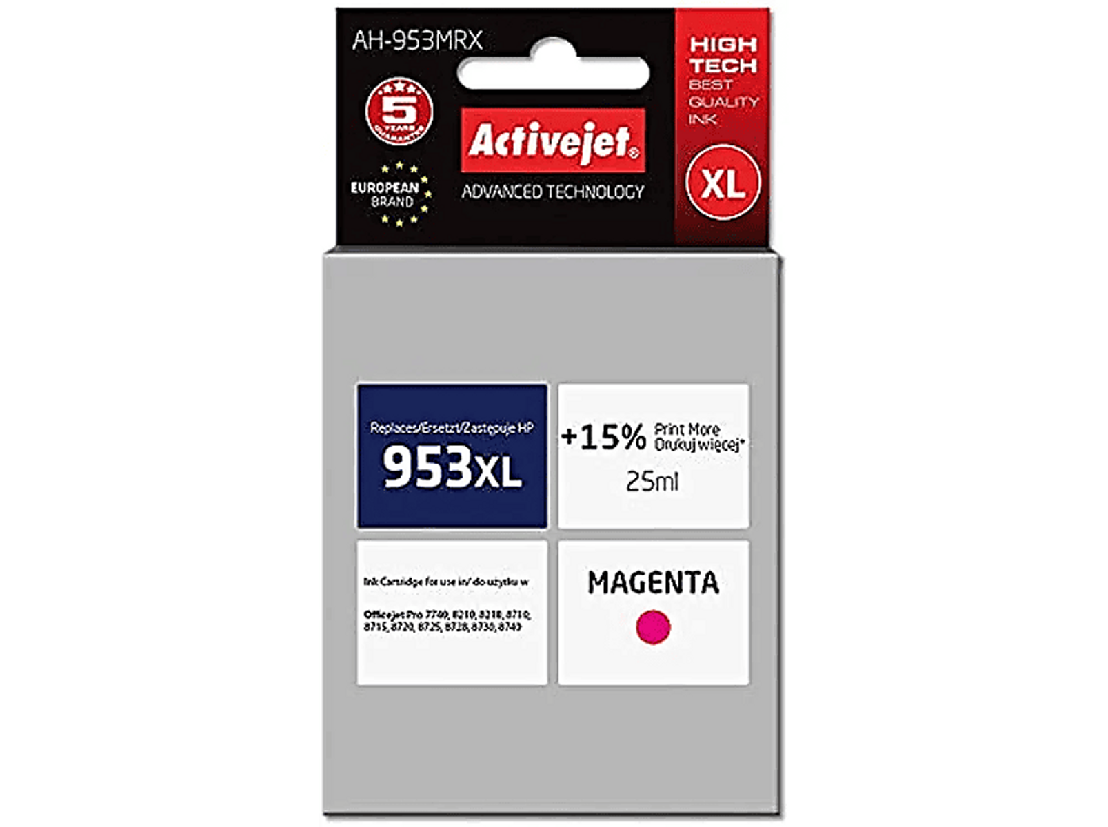 ACTIVEJET (F6U17AE) Tintenpatrone Violett AH-953MRX