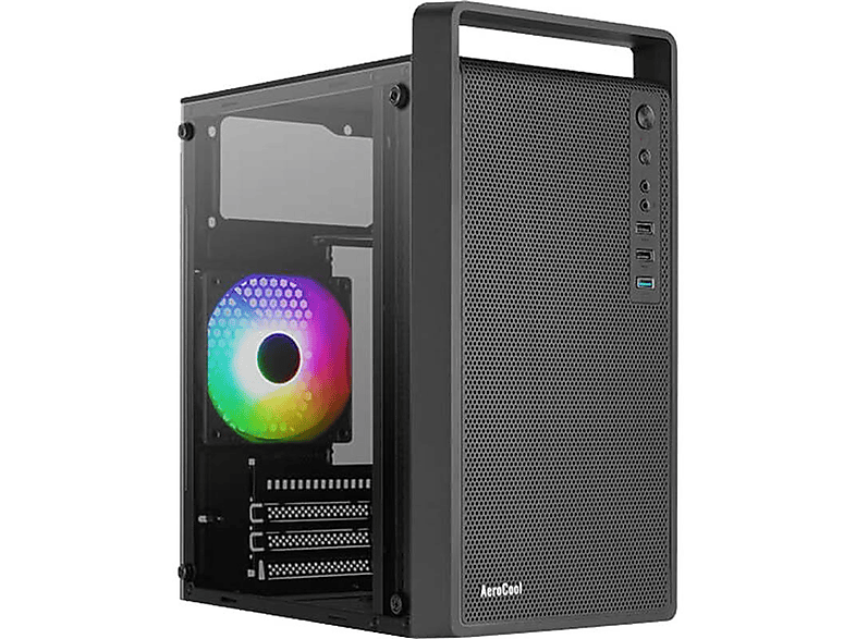 AEROCOOL AEROPGSCS-109G-BK-V1 PC Gehäuse, Schwarz