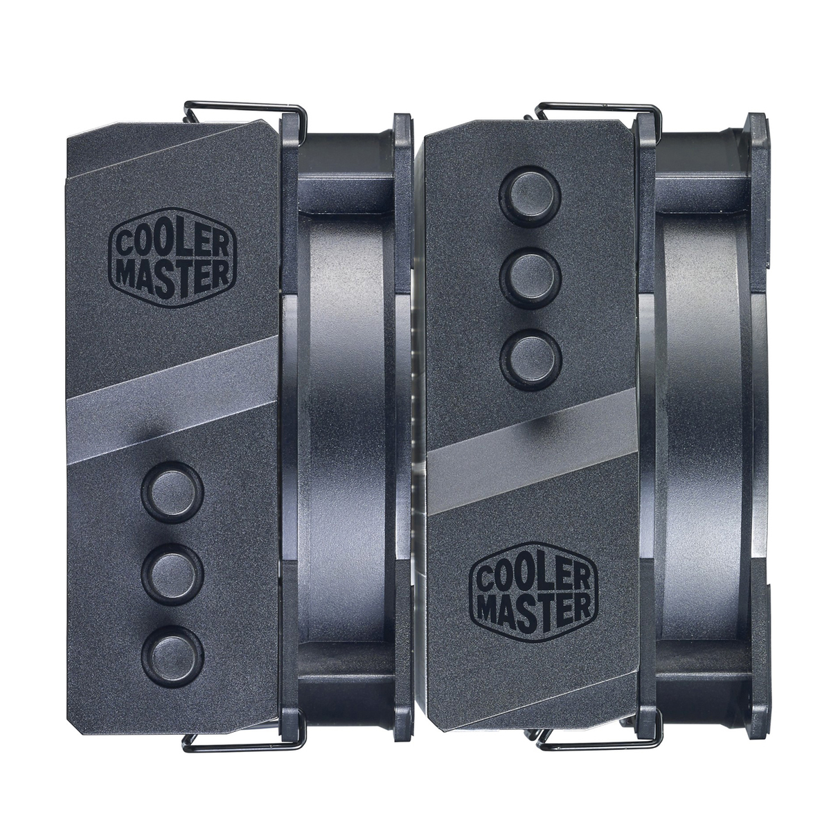 Two black computer fan coolers with the 'Cooler Master' logo.