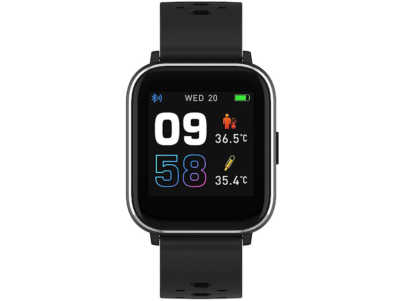 DENVER SW-165 black Smartwatch Silikon schwarz Silikon