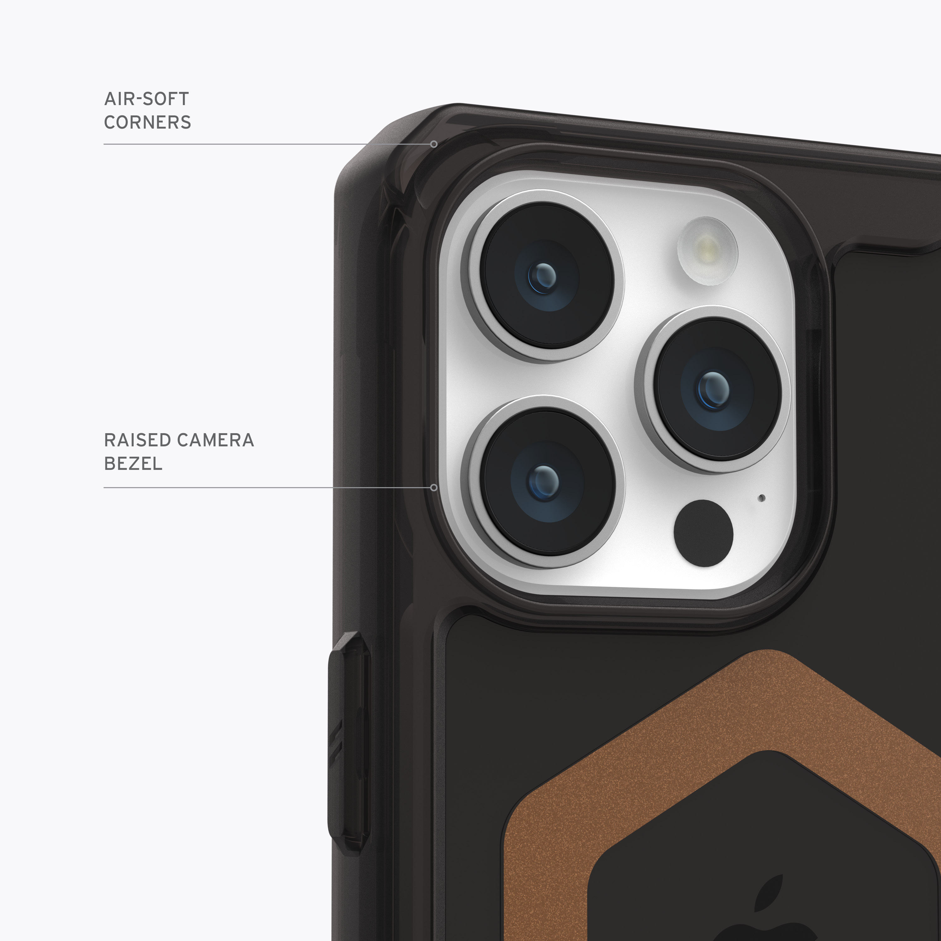 URBAN ARMOR Pro, 15 Backcover, Plyo MagSafe, iPhone GEAR Apple, schwarz/bronze