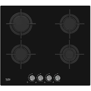 Placa de gas - BEKO 8690842127878, 4 zonas, 60 cm, Negro