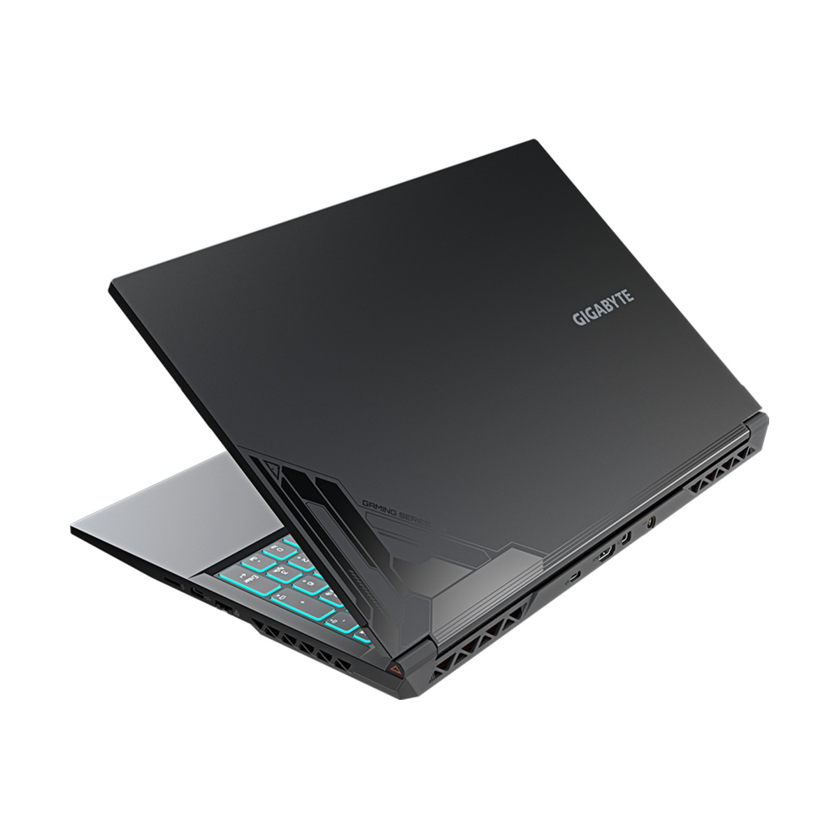 GIGABYTE G5 MF-E2DE333SD 14 mit i5 4 Notebook GeForce Schwarz Core™ Core GB Intel® Zoll RTX 15,6 16 mit SSD, Display, TB Prozessor, Intel 4050, i5-12500H, RAM