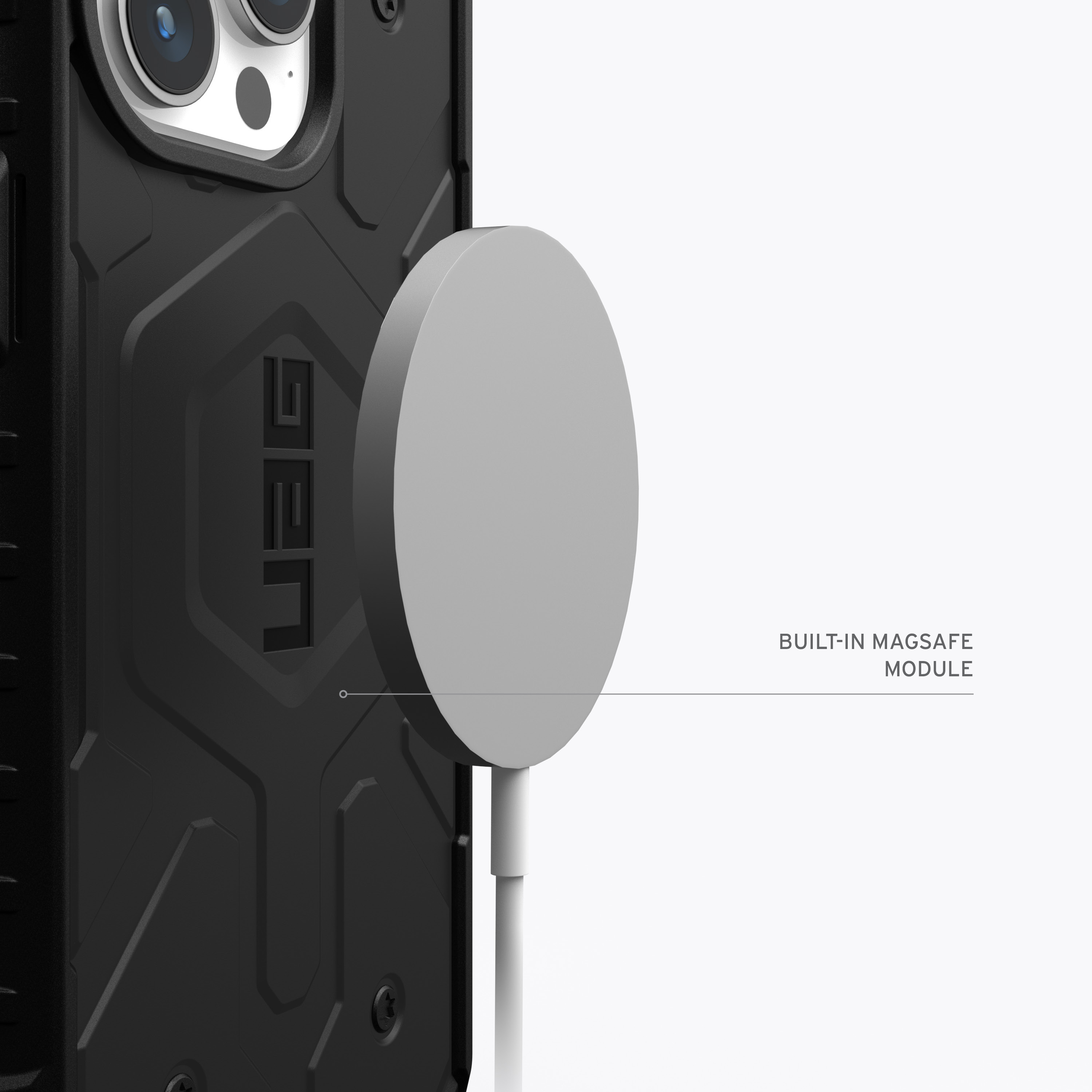 URBAN ARMOR GEAR Max, Pro schwarz Apple, iPhone Pathfinder MagSafe, 15 Backcover