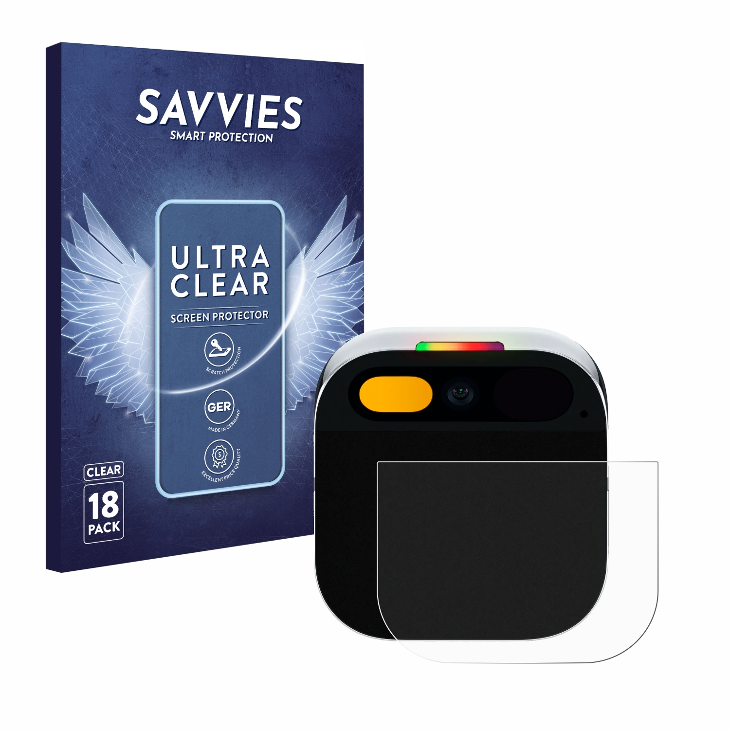 SAVVIES 18x klare Schutzfolie(für Ai Pin Trackpad)) (Touch Humane