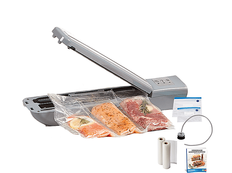 POWERXL Duo NutriSealer 6in1 Vakuumiergerät silver SATURN