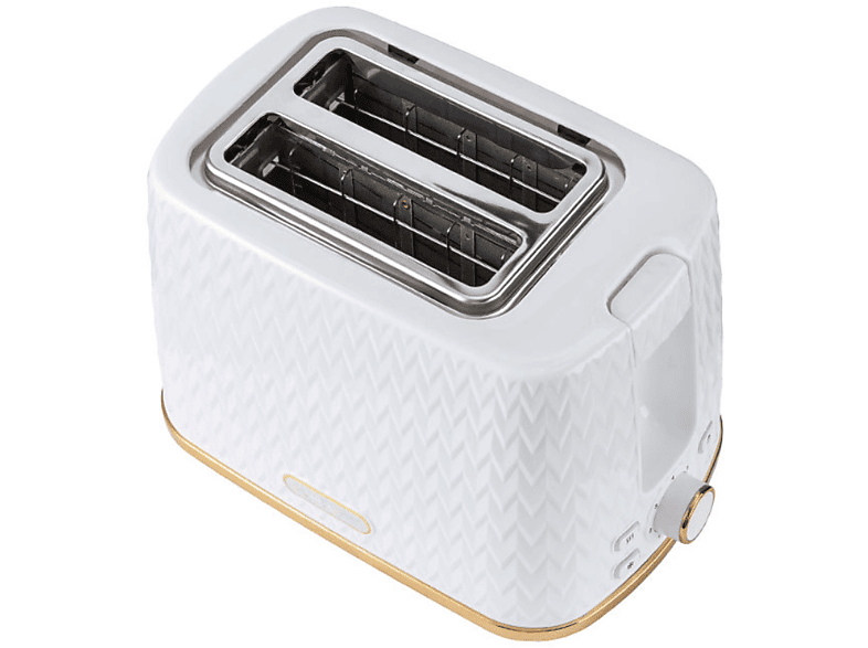 UWOT Toaster, Sandwich-Maker, Frühstücksautomat: Vielseitiger Haushaltsgerät für leckere Morgenmahlzeiten Toaster Weiß (750 Watt, Schlitze: 1)