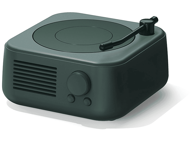 Zeitlose Record - Bluetooth Eleganz Vintage dunkel- Lautsprecher, BRIGHTAKE Klassischer Sound, oder Speaker tiefgrün
