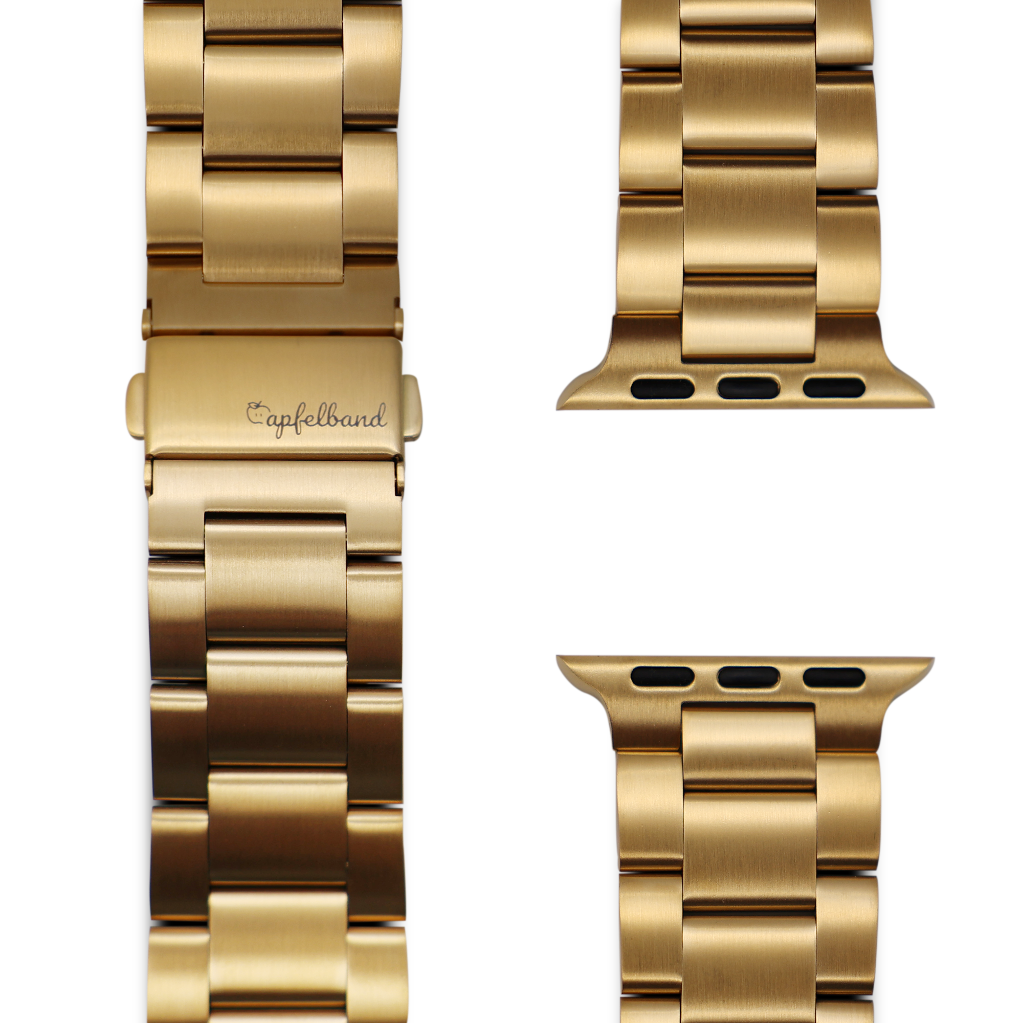 Apple, 40mm Ersatzarmband, Series - Gelbgold Watch / breit, 9 Gliederarmband / \