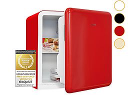 AMICA KS 15615 B Retro Edition Kühlschrank (E, 860 mm hoch, Beige)  Freistehende Kühlschränke | MediaMarkt
