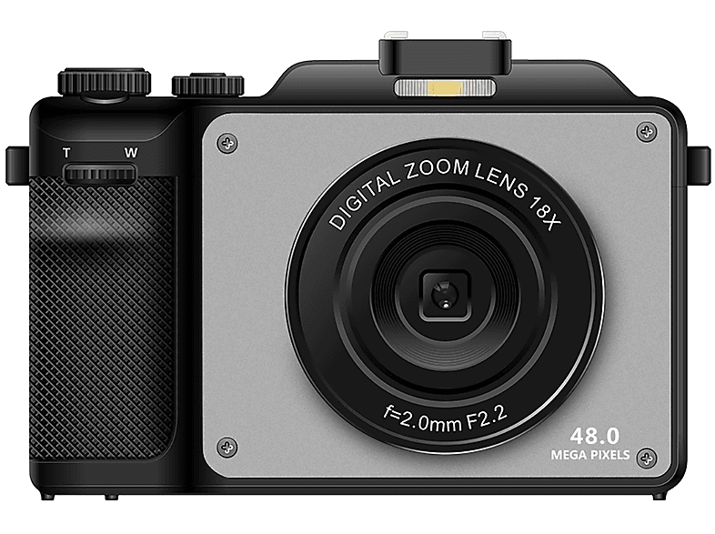 LINGDA 4K Ultra HD Dual-Kamera 18-facher Digitalzoom Anti-Shake Anfänger 48MP Digital Kamera Schwarz