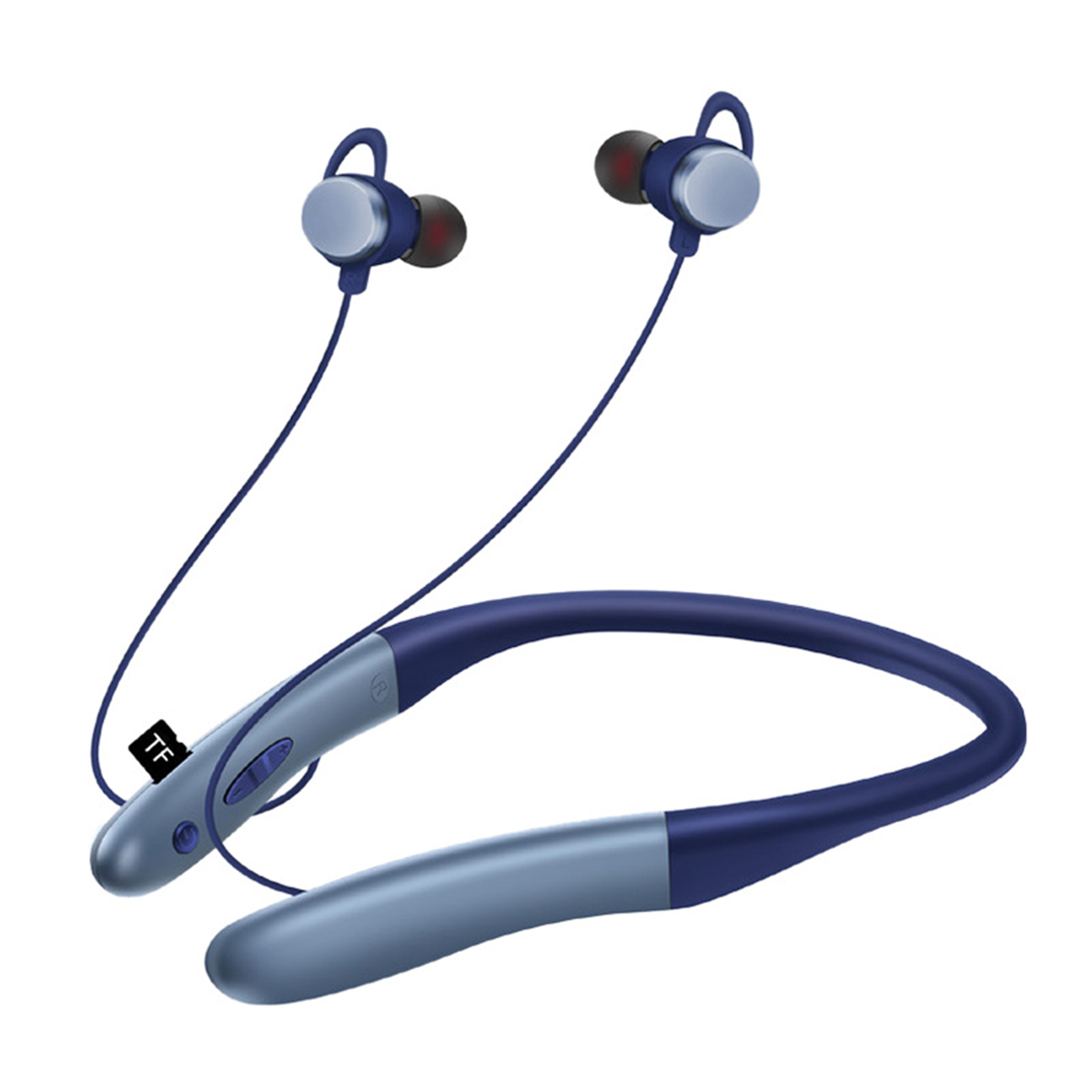 Musik, KINSI Bluetooth-Kopfhörer Schalter, Laufen, Magnetischer In-ear Blau