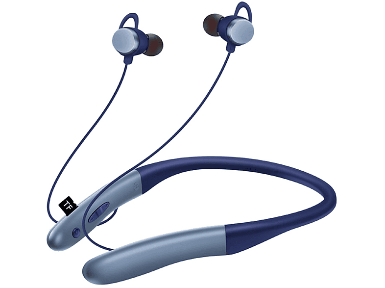 KINSI Bluetooth-Kopfhörer Musik, Magnetischer Blau Laufen, Schalter, In-ear