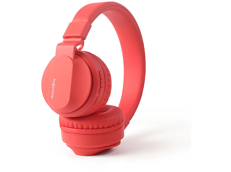 DIIDA Kopfhörer für Kinder, Over-ear Bluetooth-Kopfhörer Rot