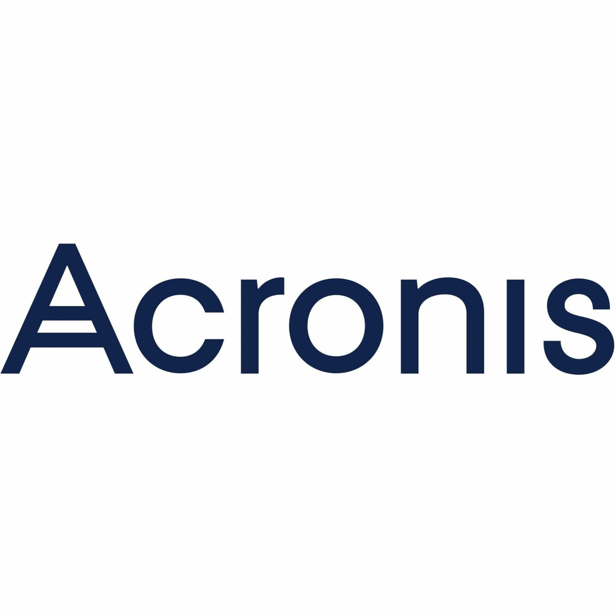 Il logo Acronis, con la parola 'Acronis' in blu scuro su sfondo bianco.