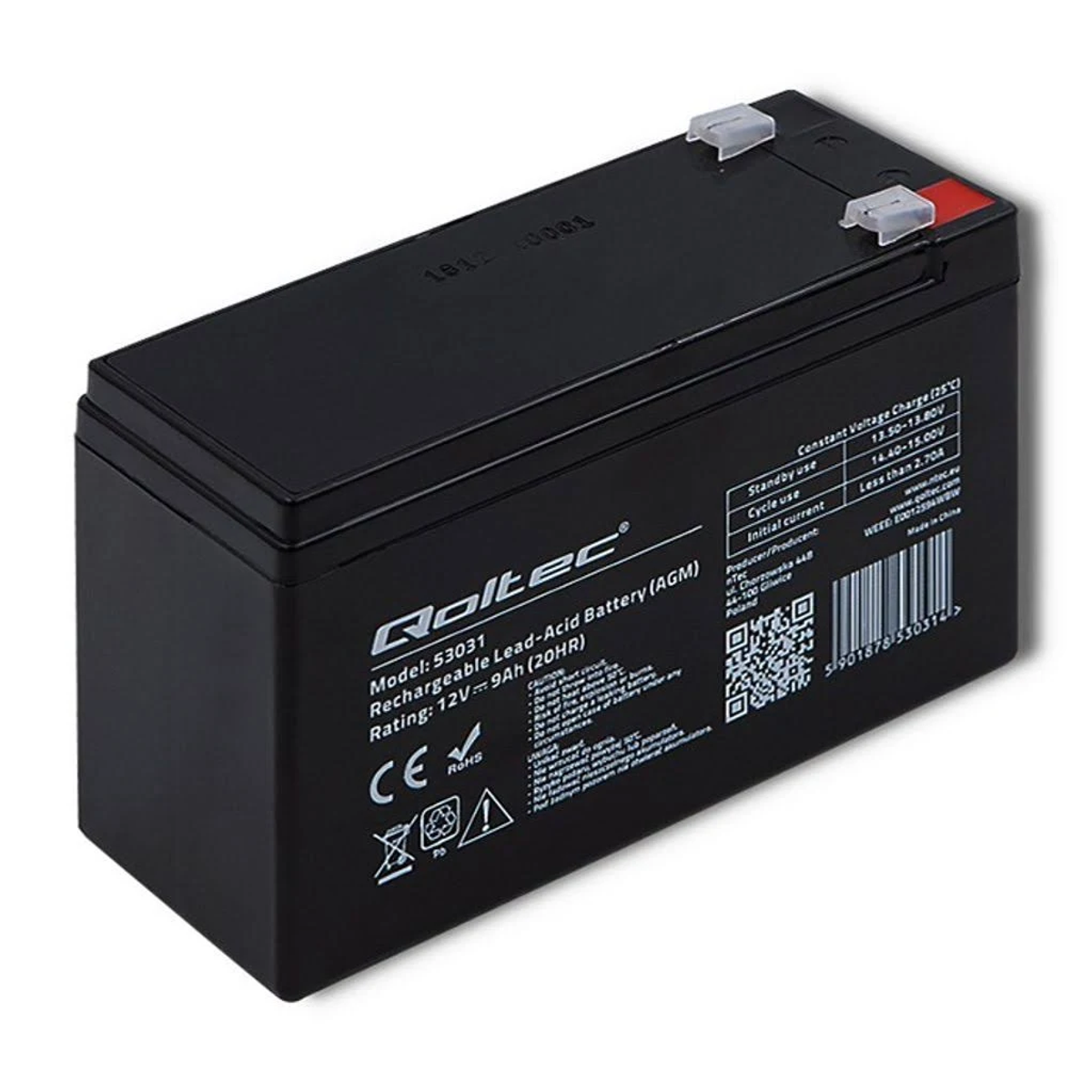 QOLTEC 53031 Bleiakku Mehrzweckbatterien