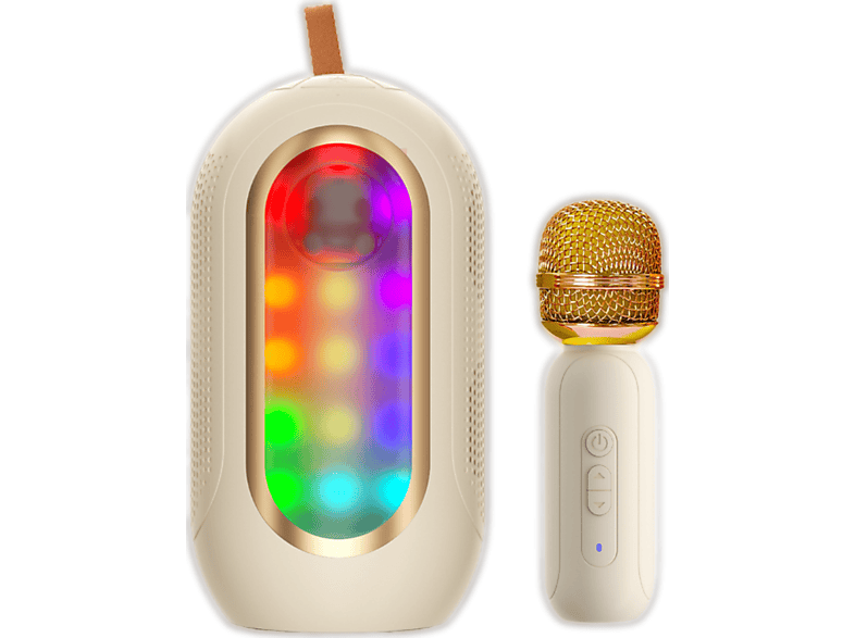 UWOT BluetoothLautsprecher Tragbare drahtlose Karaokeanlage mit Mikrofon für drinnen und