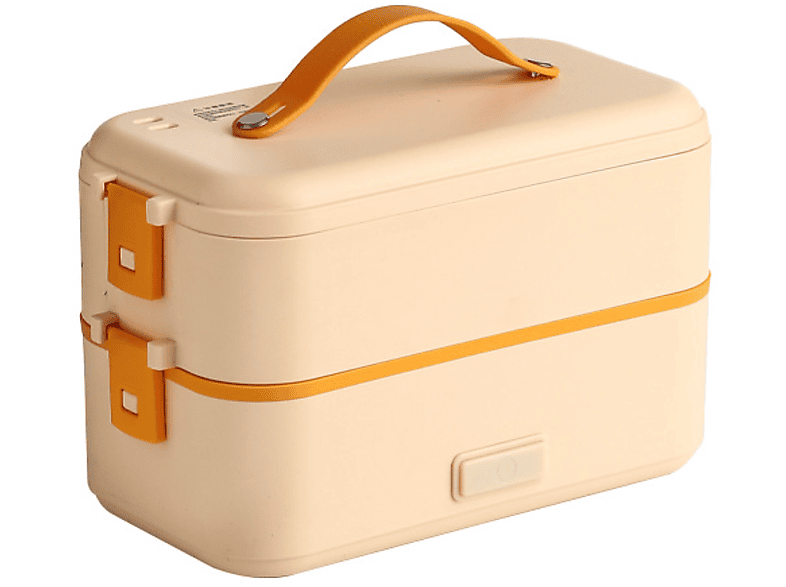 BYTELIKE Gelbe beheizte Dämpfen auf - Geschmackserhalt Frische Knopfdruck, Brotdose und Lunchbox