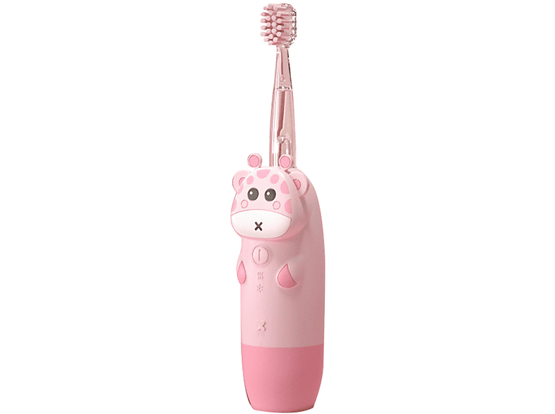 ELKUAIE Niedliche Giraffenform Elektrische Zahnbürste pink