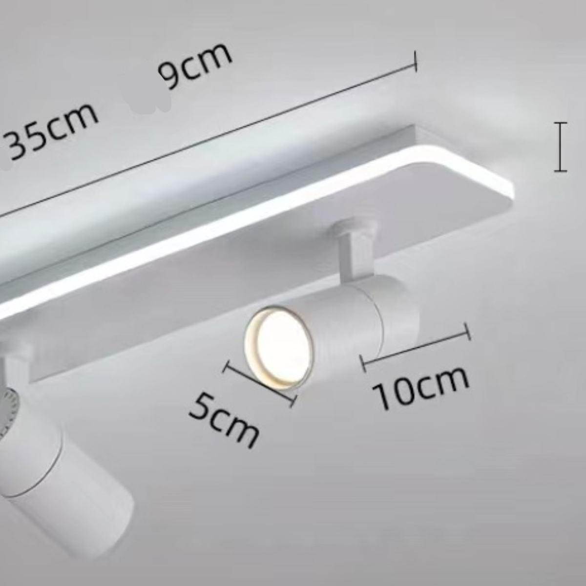 LED-Lampe beleuchten UWOT mehrfarbig Leuchten Dreifarbige LED-Schienenstrahler: perfekt Innenkorridore