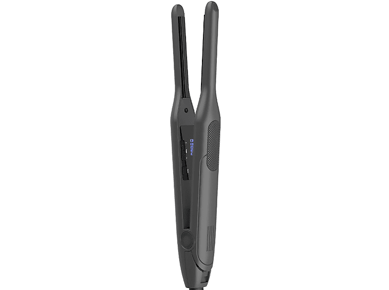 BYTELIKE Schwarze Mini-Haarglättungsplatte - gleichmäßig beheizt, glätten und locken, Unisex Haarglätter, Temperaturstufen: 5