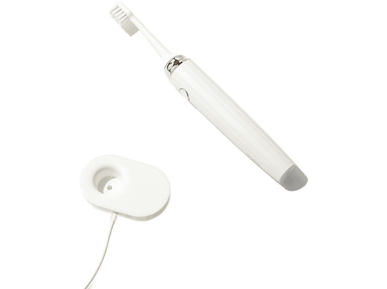 UWOT Wiederaufladbare Schallzahnbürste:weiche Borsten, induktive Aufladung, wasserdicht, mit Schutzhülle elektrische Schallzahnbürste Weiß