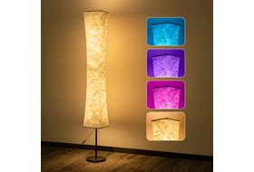 TOMONS Stehlampe LED Dimmbar, 3 Farbtemperaturen, mit Fernbedienung, 30W,  Matt Nickel Stehlampe einstellbar | MediaMarkt