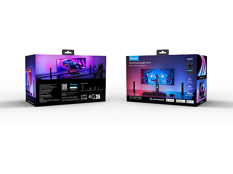 RGB Lichtstreifen Stripes und Bar LED GOVEE mit Kit Light Monitor Pro PC