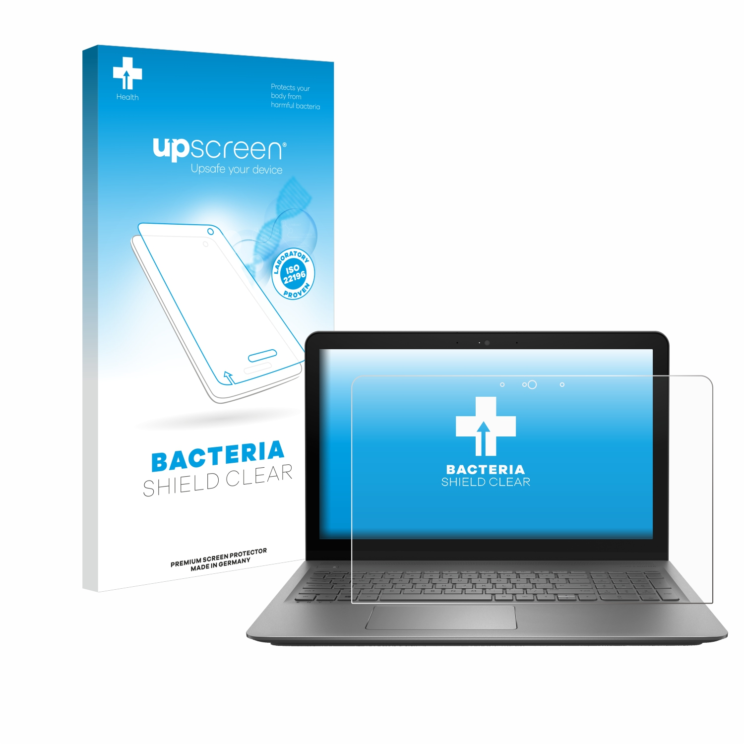 klare Schutzfolie(für HP UPSCREEN antibakteriell 15-as103na Envy Touch)