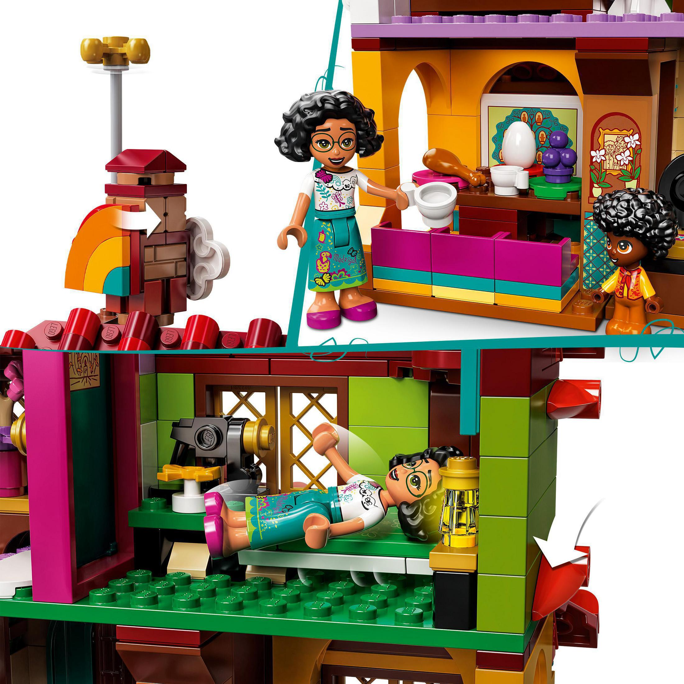 LEGO-Set mit zwei Szenen. Eine Frauenfigur hält eine Schüssel, eine andere liegt.