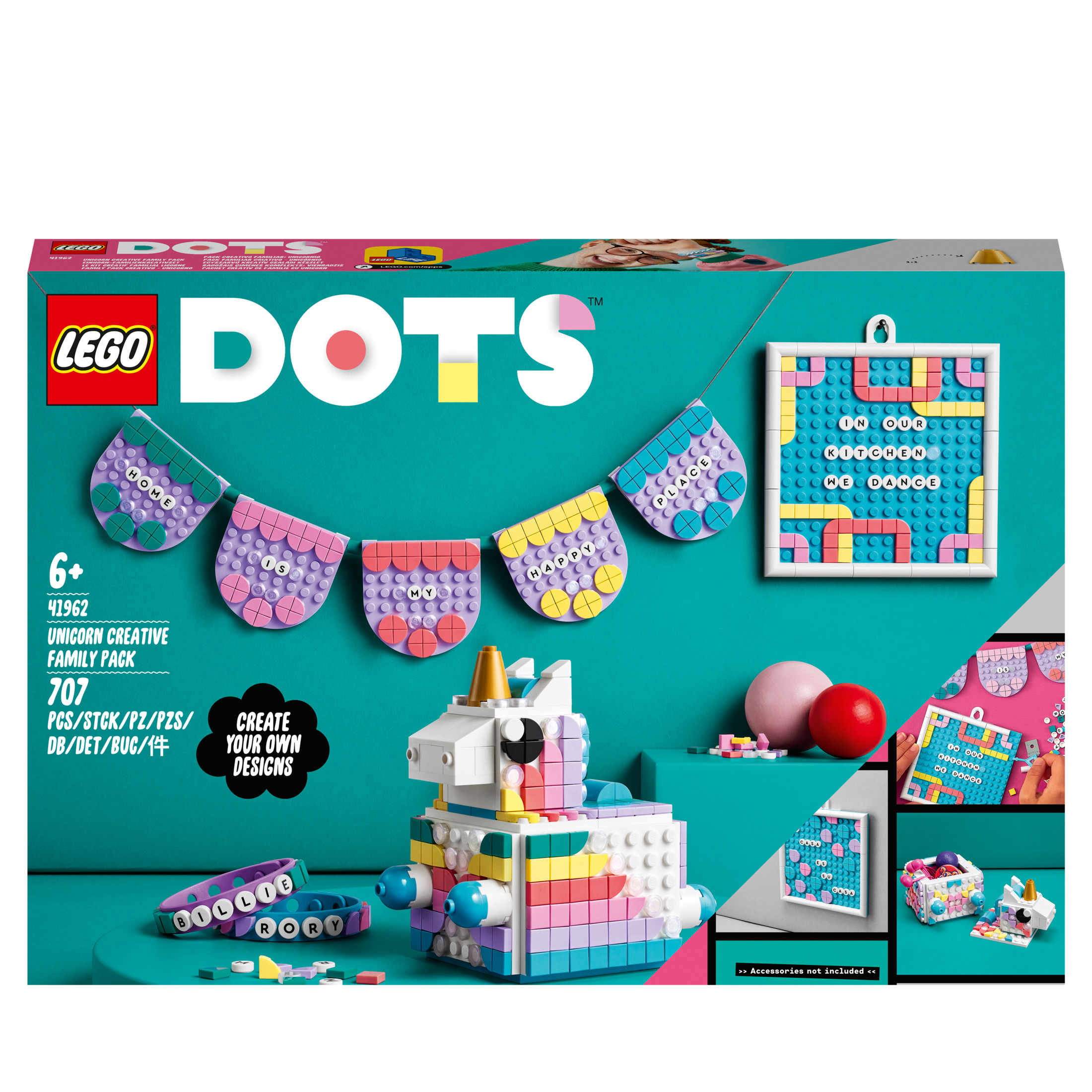 LEGO 41962 Family Pack Bausatz Creative Einhorn DOTS