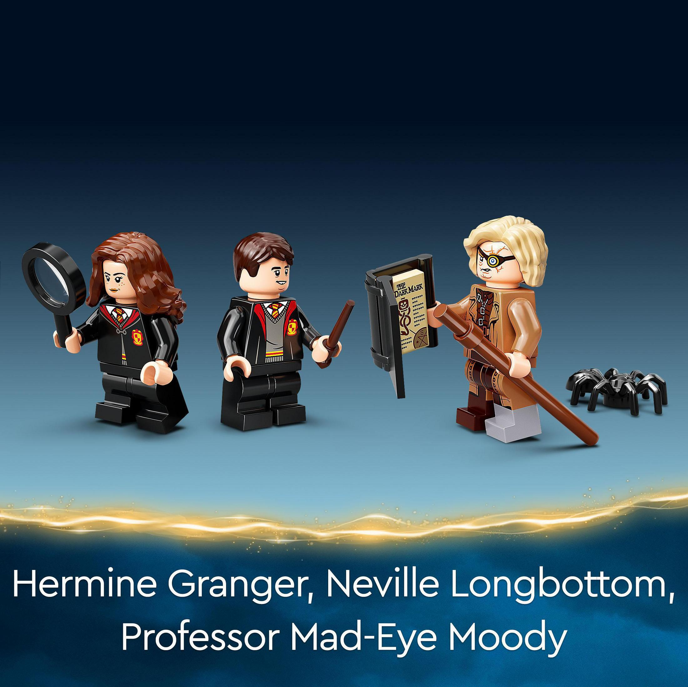 Lego-Figuren, Hermine Granger, Neville Longbottom und Professor Moody.