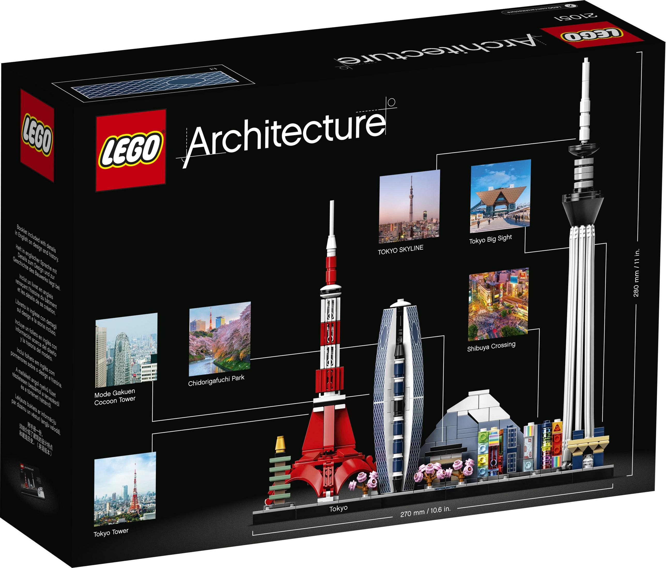 Lego Architecture Box mit Skyline von Tokio und berühmten Gebäuden.