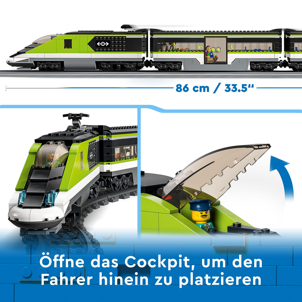 Klocki LEGO City 60337 Ekspresowy pociąg pasażerski Wielobarwny