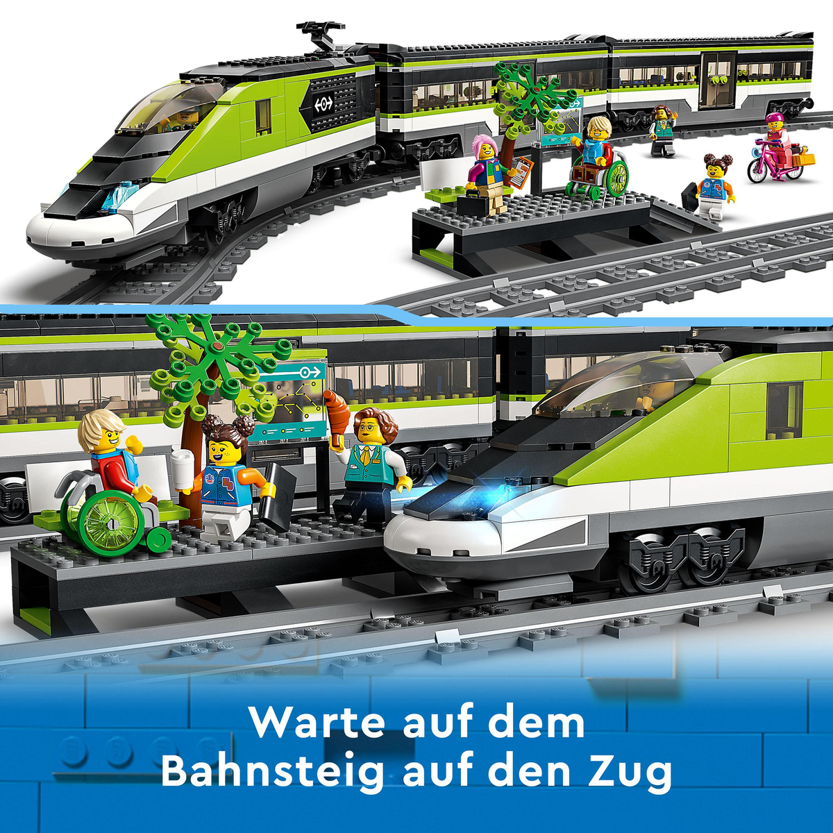 Klocki LEGO City 60337 Ekspresowy pociąg pasażerski Wielobarwny