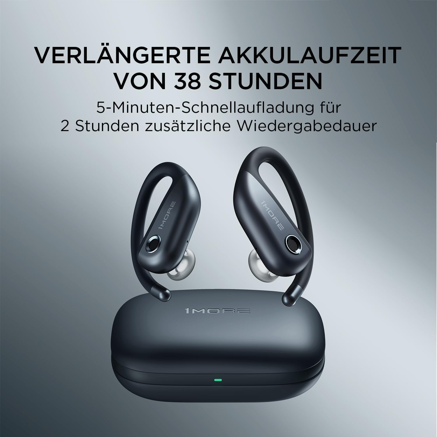 1MORE Fit Kopfhörer Grau S50, Open-ear Bluetooth